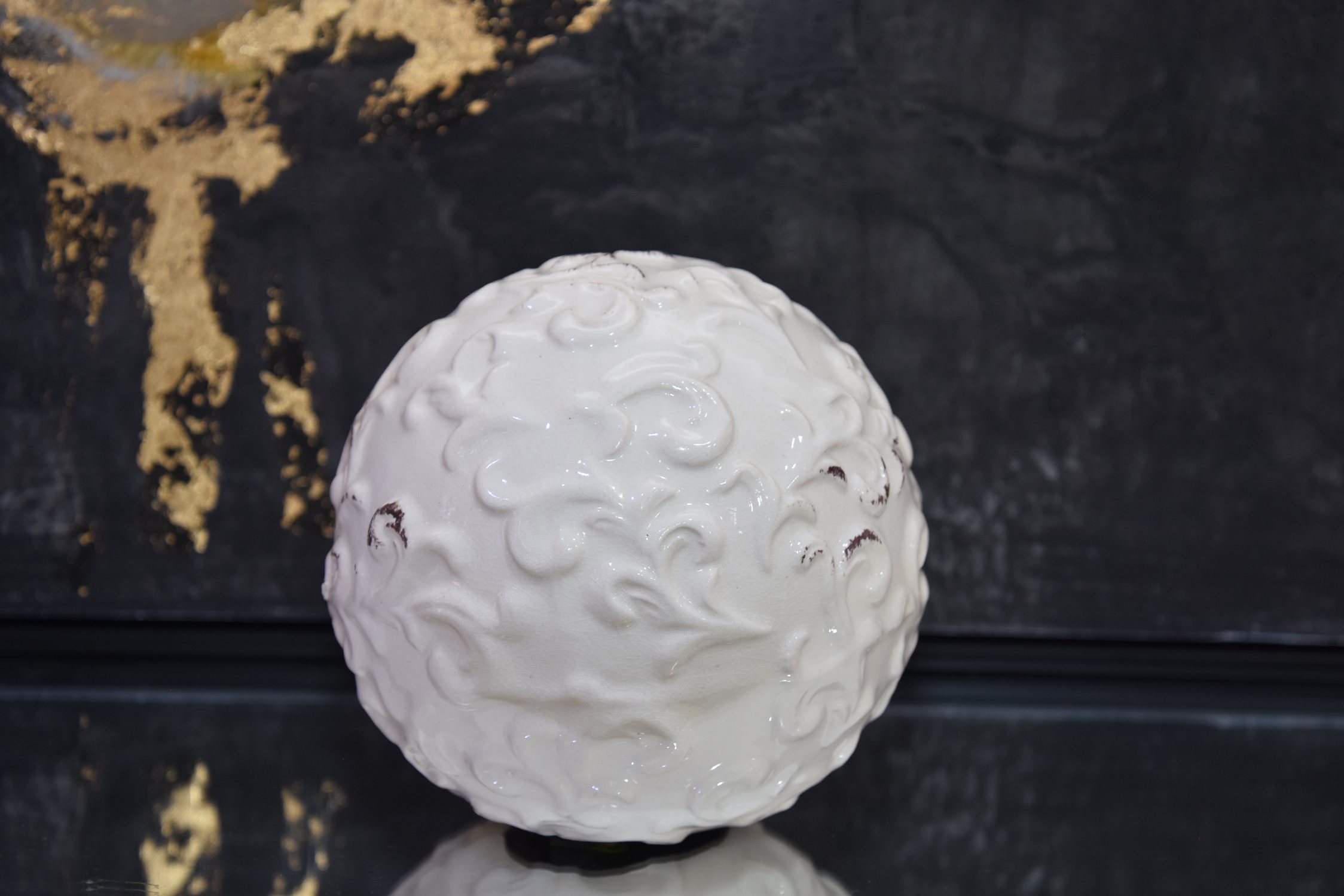 Vintagestyle ceramic ball small