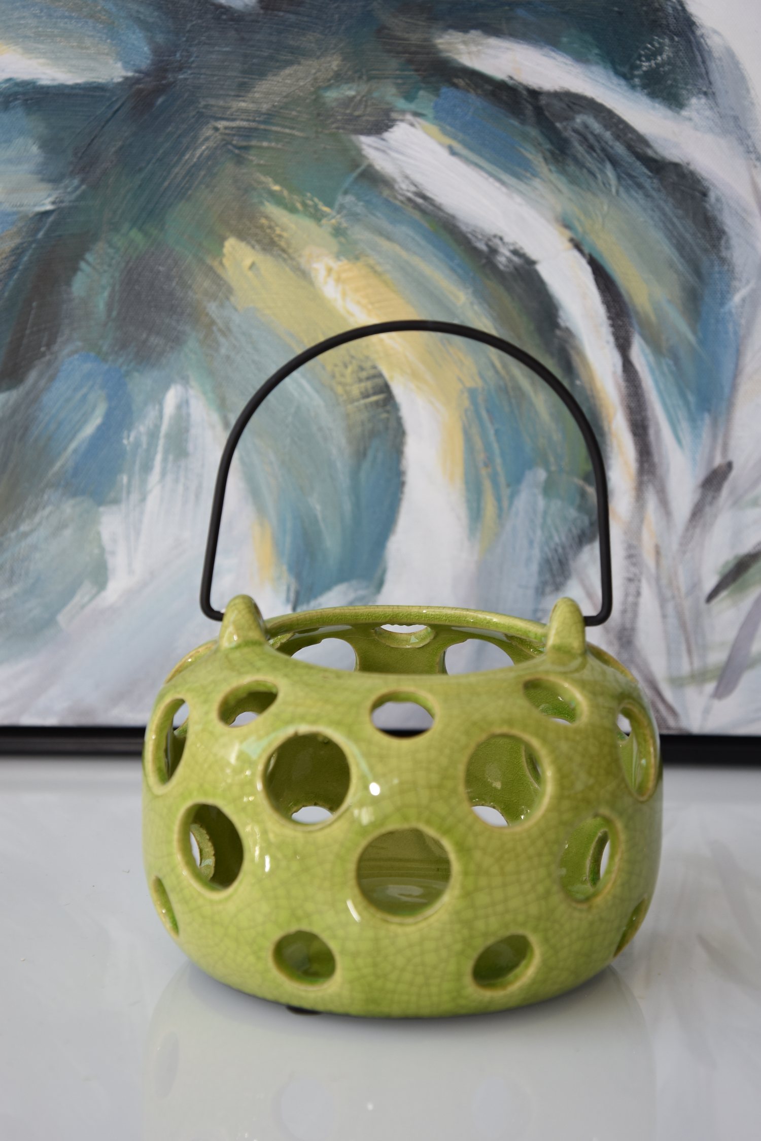 Olive's oil ceramic lattern