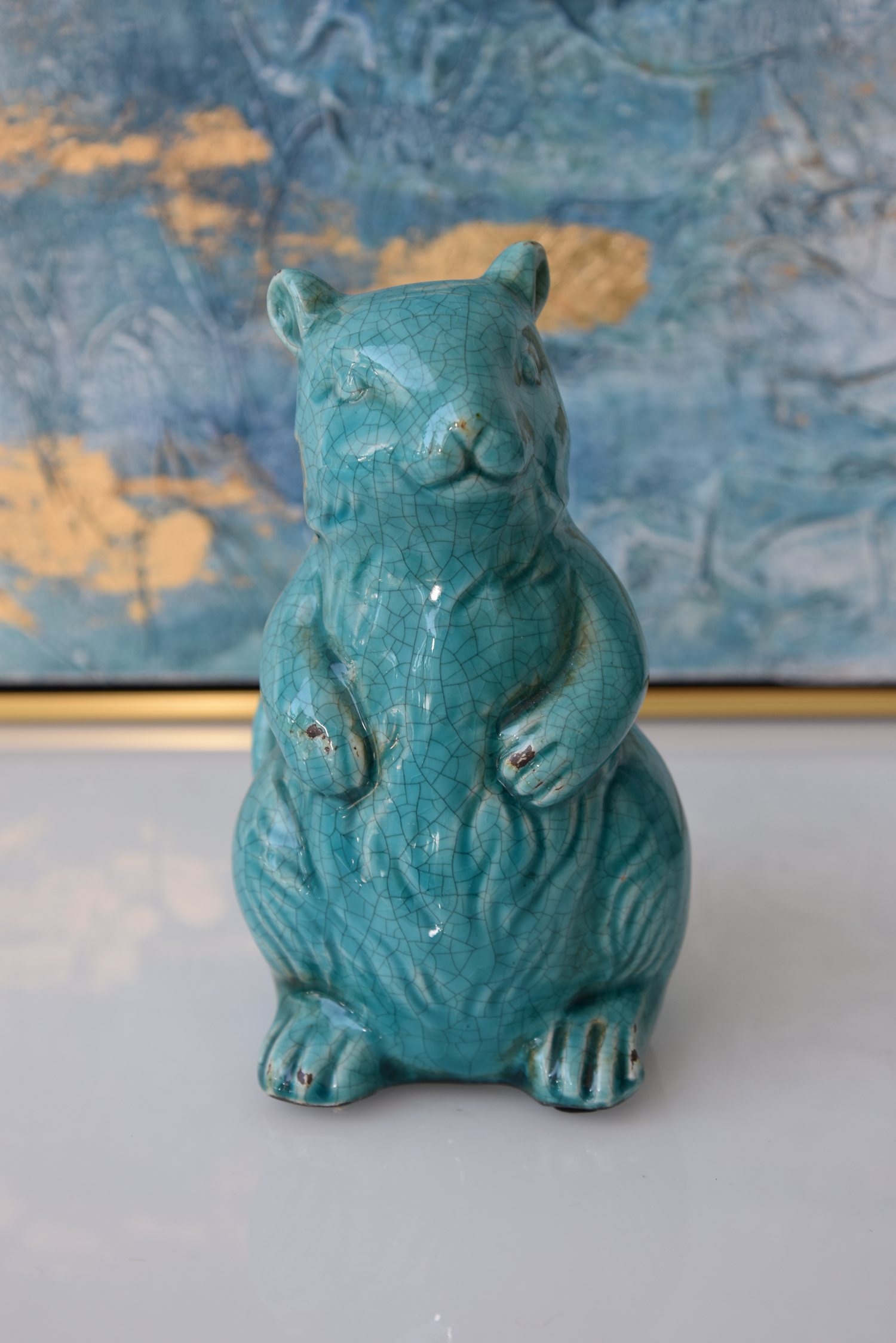 Ceramic vintagestyle tyrkouaz  squirrel
