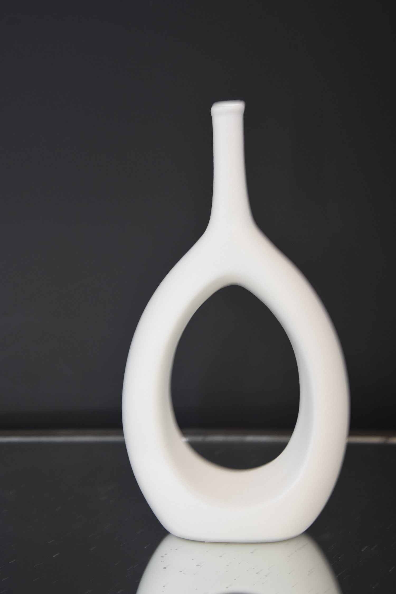 White ceramic vase