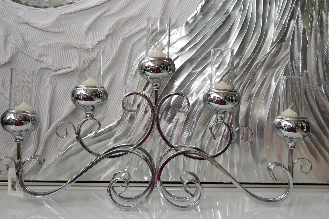 Stainless steel candle holder