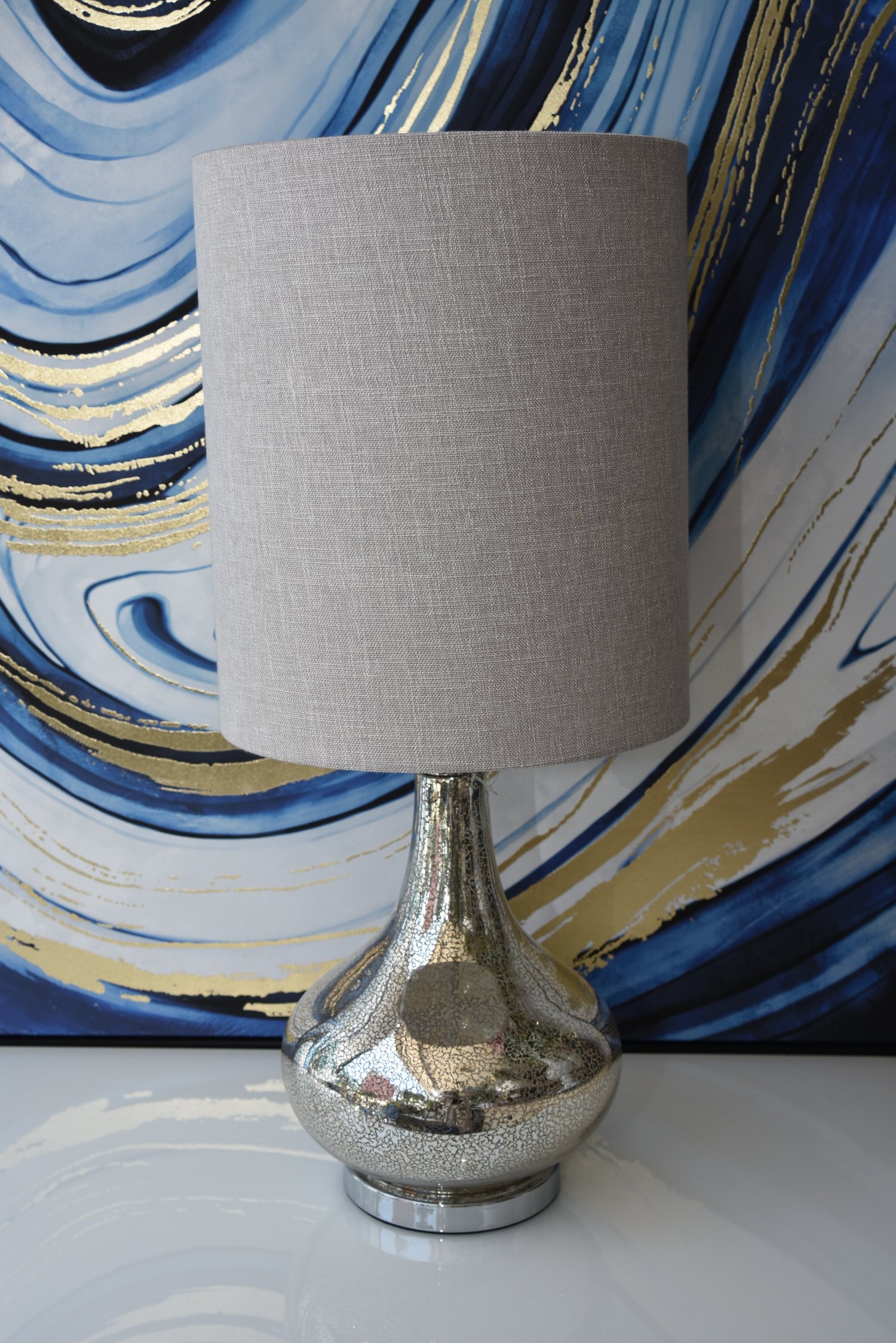 Champagne table lamp