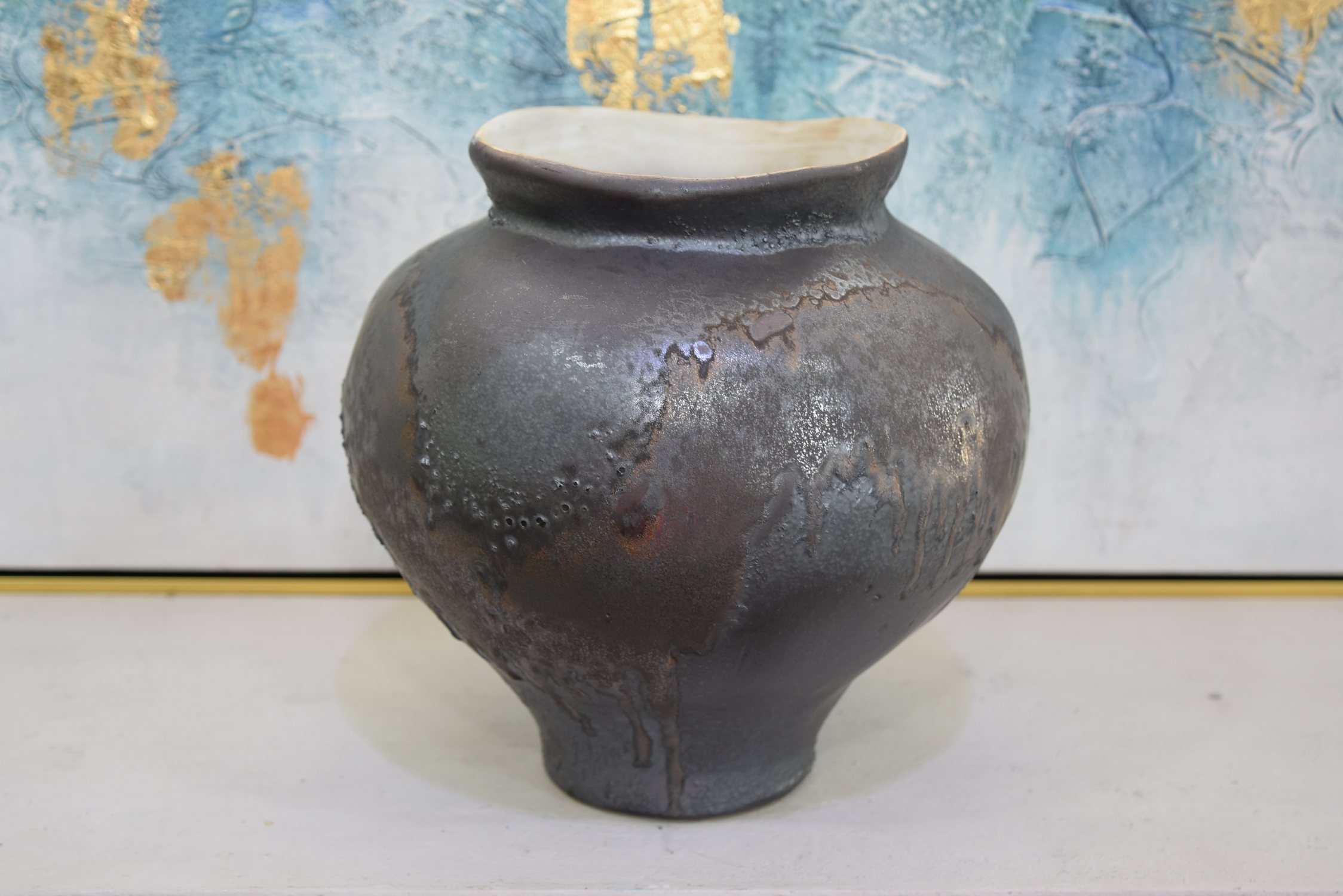 Asymmetrical art vase
