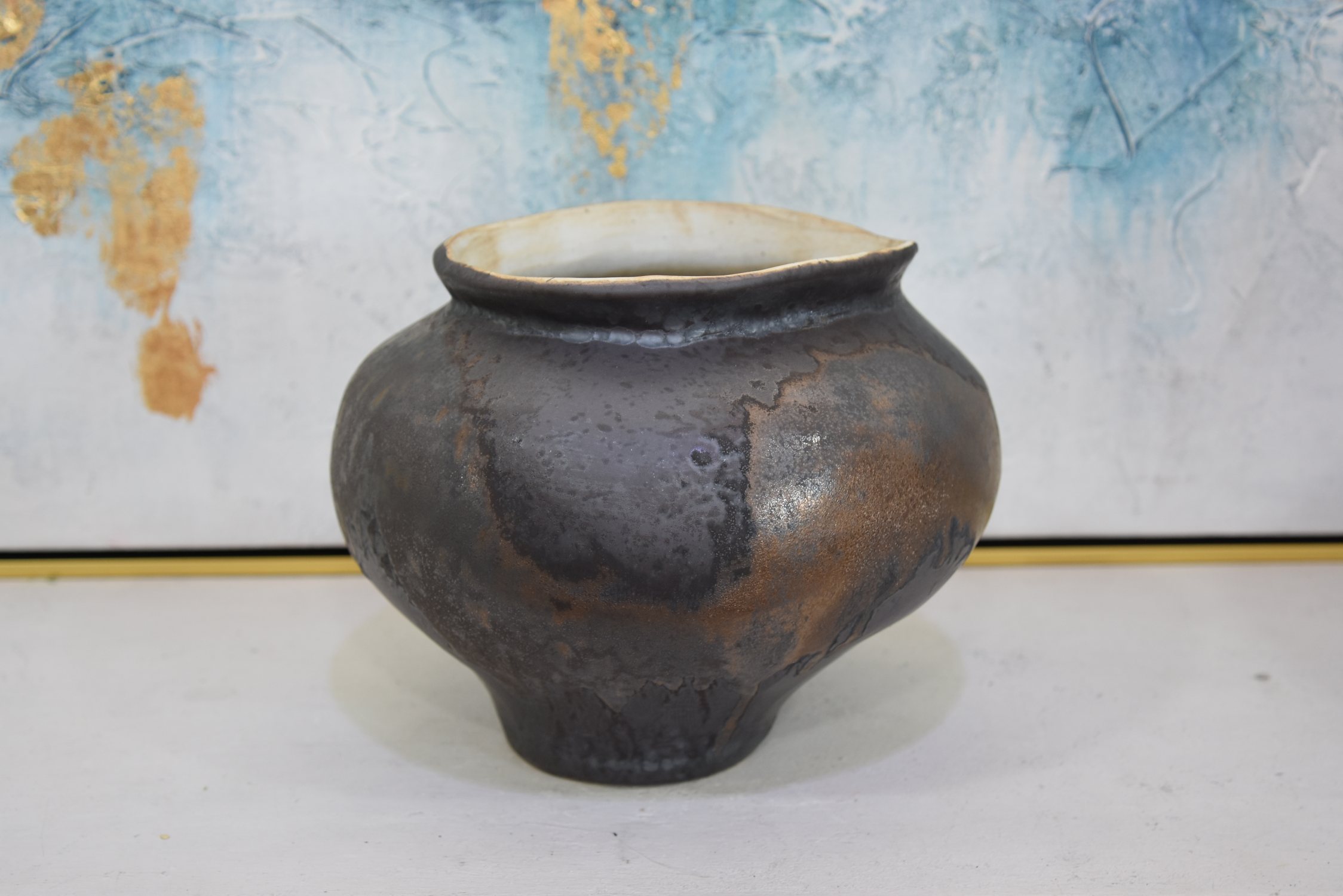 Asymmetrical art vase