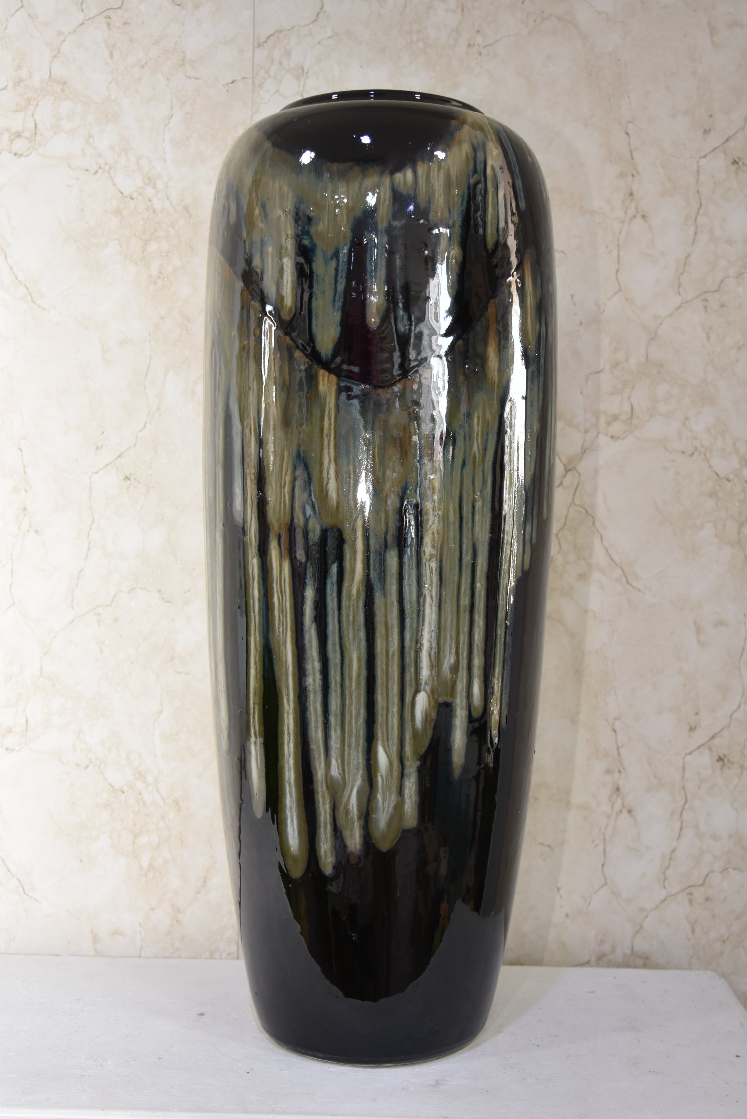 Floor pottery art vase