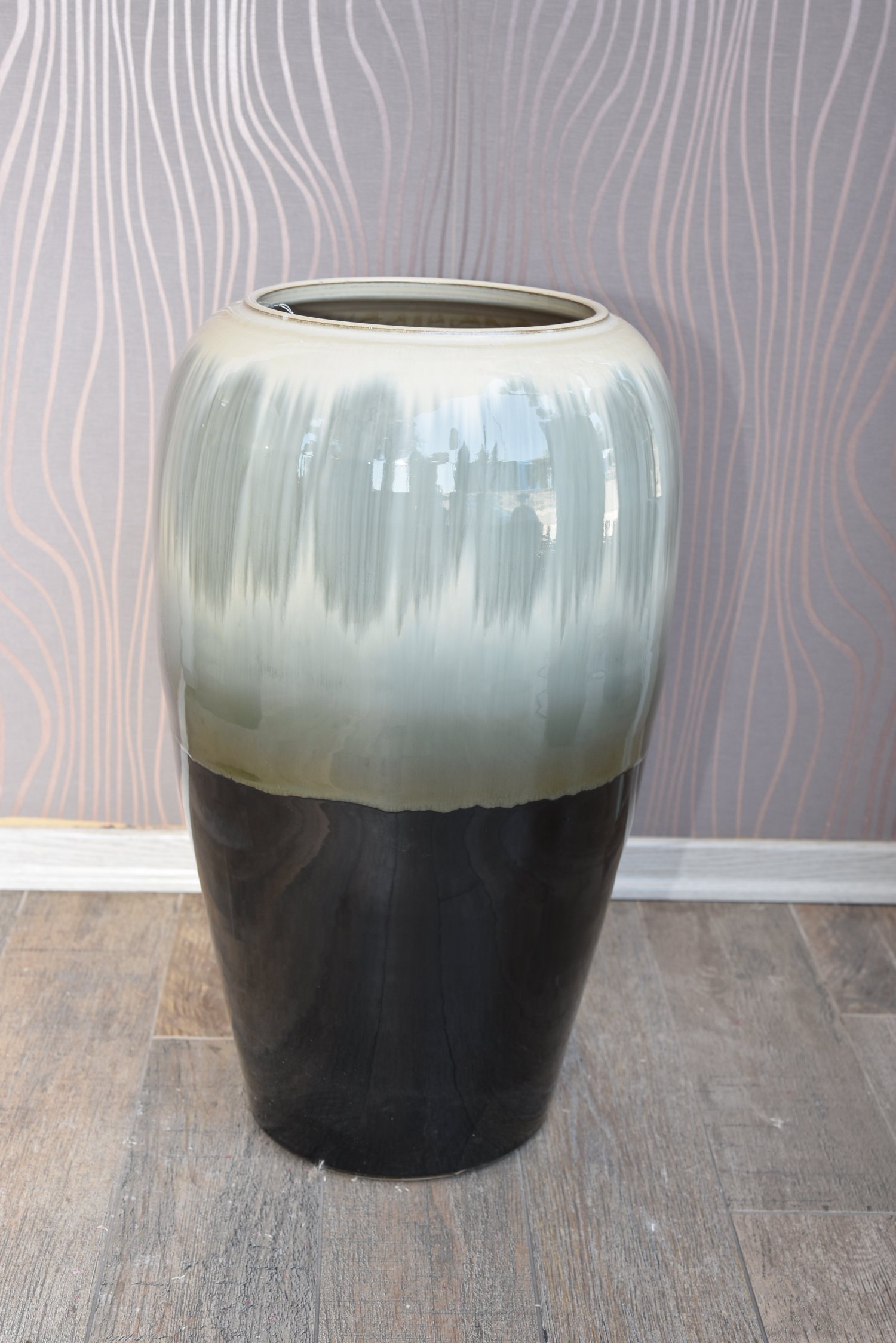 Floor art pottery vase